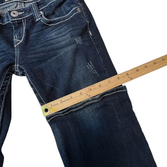 Big Star Bootcut Jeans Size 27 Low Rise Bootcut Jeans Dark Wash - Picture 10 of 12
